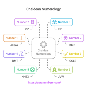 Chaldean Numerology Chart by Auranumbers - Name Correction Calculation